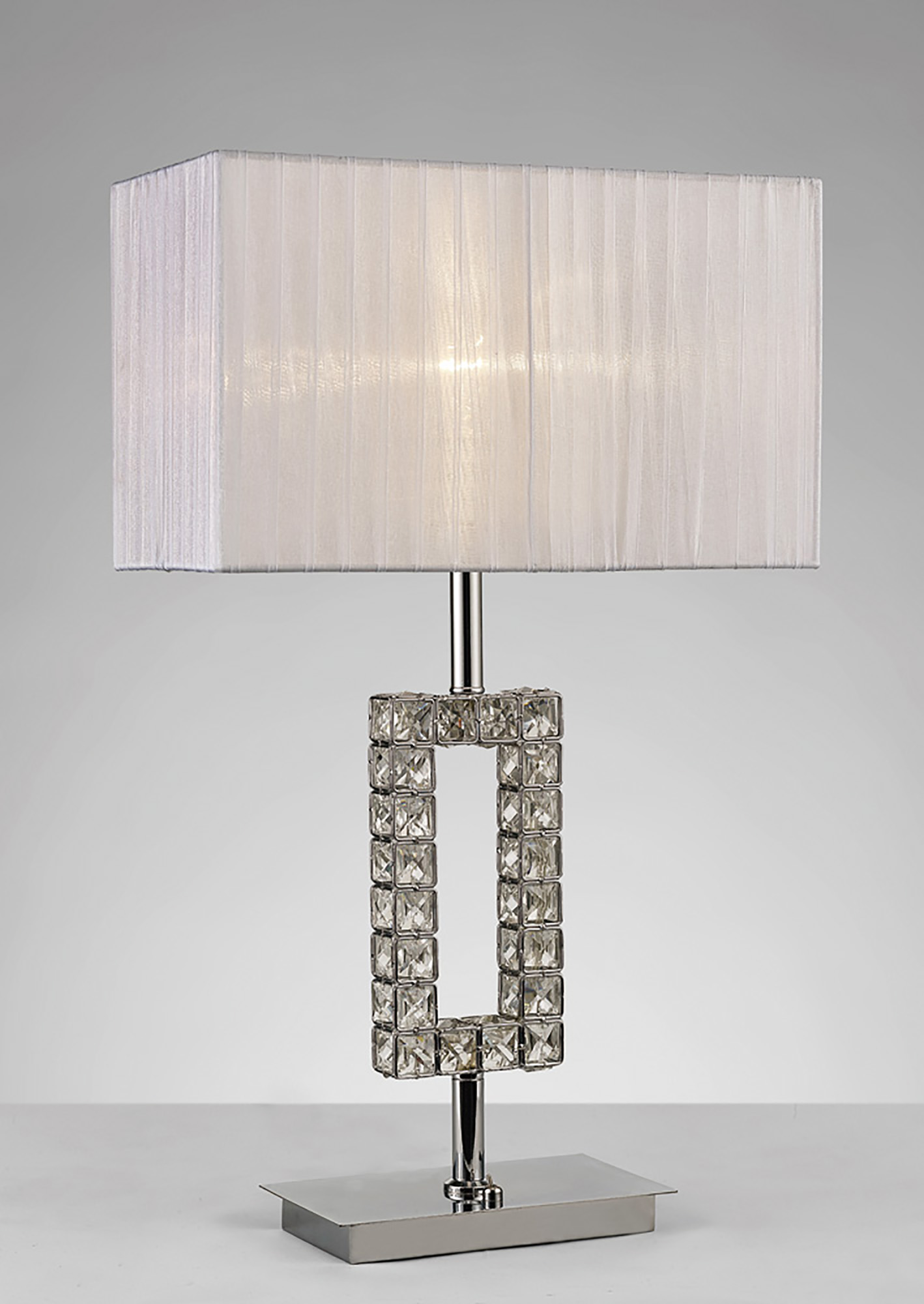 IL31536  Florence Crystal 61.5cm 1 Light Table Lamp